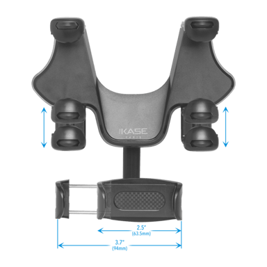 Supporto per smartphone per specchietto retrovisore, nero