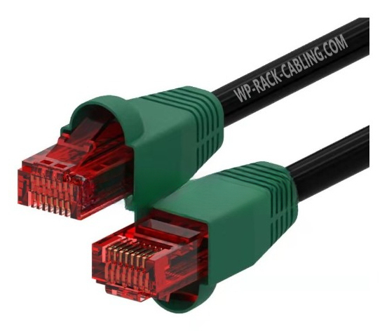 WP WPC-PAT-6U030BL-O câble de réseau Noir, Vert, Rouge 3 m Cat6 U/UTP (UTP)