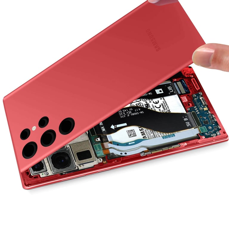 Cache Batterie Samsung Galaxy S22 Ultra Originale Samsung avec lentille Neuf - vue 9