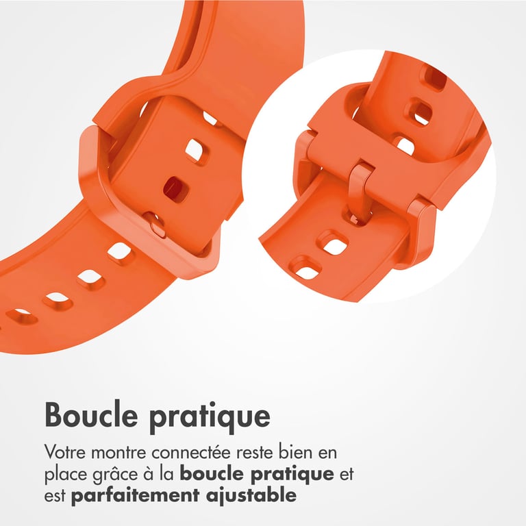 imoshion Bracelet silicone pour Samsung Galaxy Fit 3 - Orange - Neuf