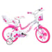 Vélo pour fille rose et blanc 14'' FLAPPY Dino Bikes