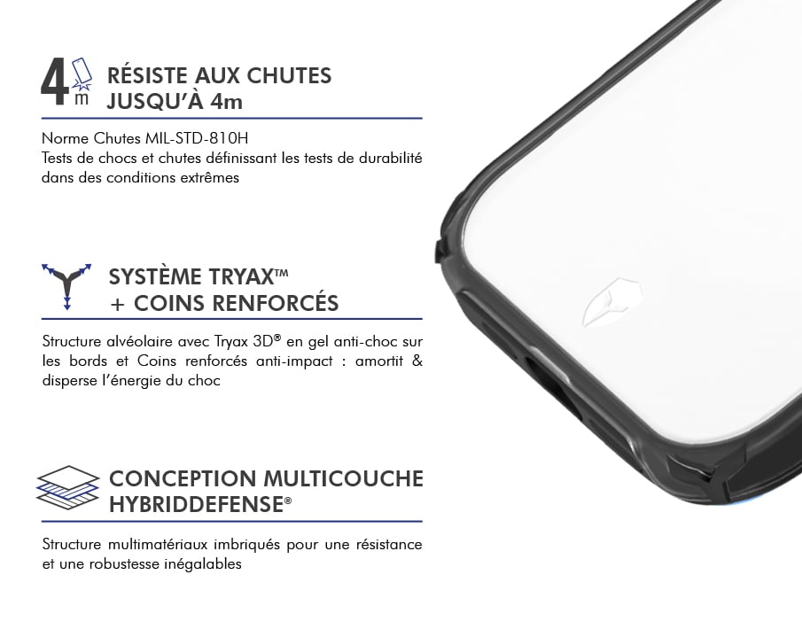 Force Case Coque Renforcée pour iPhone 17 Pro Compatible MagSafe AIR XTREM 4m - vue 3