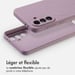 imoshion Coque Couleur avec MagSafe pour Samsung Galaxy A36 - Violet