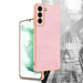 Coque pour Samsung Galaxy S22 en Glossy Rose - Or Housse de protection Étui en silicone TPU flexible et avec protection pour appareil photo
