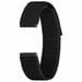 Correa grande original de tela de plumas para Samsung Galaxy Watch 4 / 5 / 6 / 7 - 20 mm - M/L - Negro