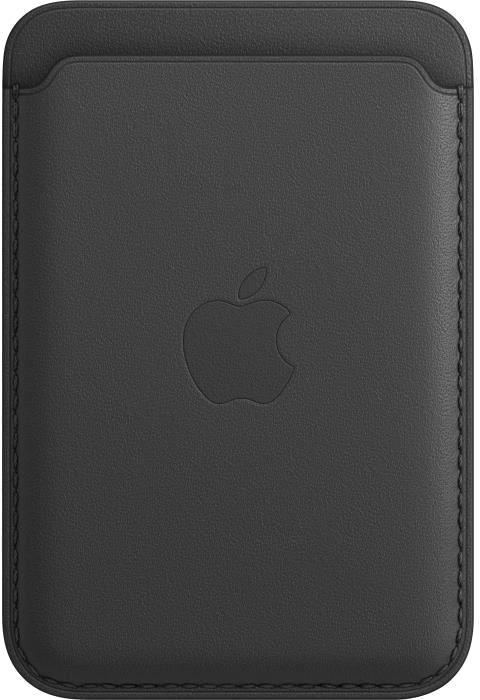 Porte-cartes en cuir avec MagSafe pour iPhone - Minuit