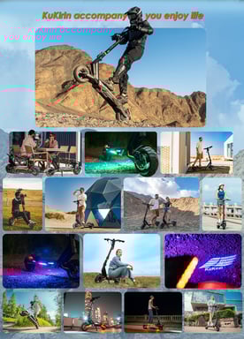 Trottinette électrique - T3 800 W, batterie 48 V 15,6 Ah, 45 km/h, autonomie de 58 km, pneus 10'' et doubles freins à disque