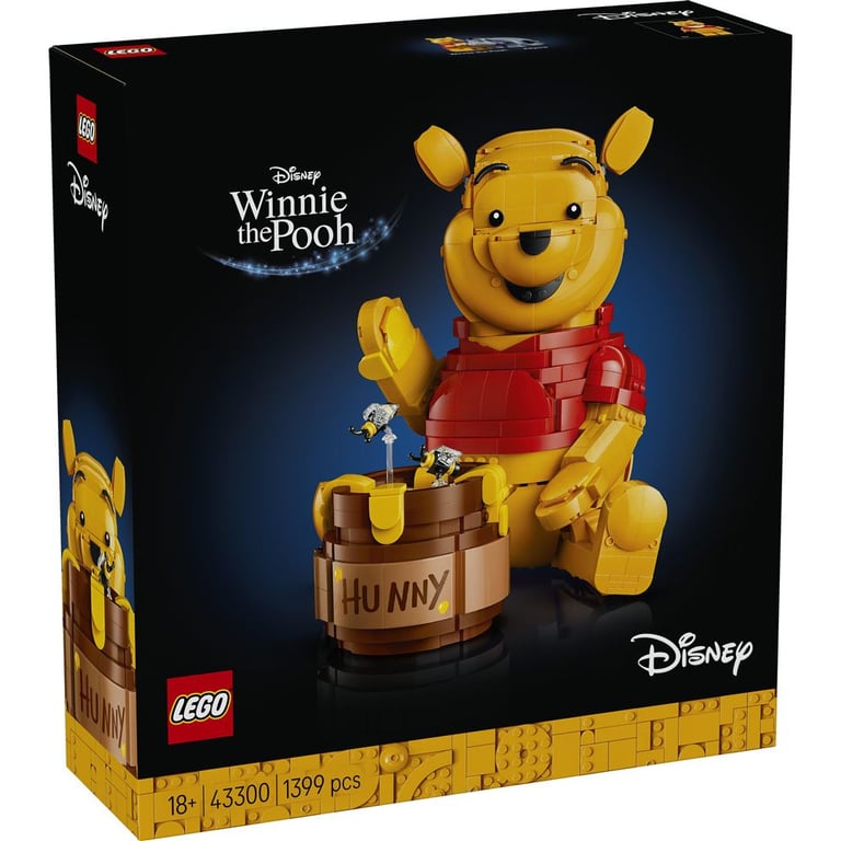 Figurine à construire LEGO 43300 Winnie the Pooh 1 399 pièces articulée Jaune Rouge - Neuf