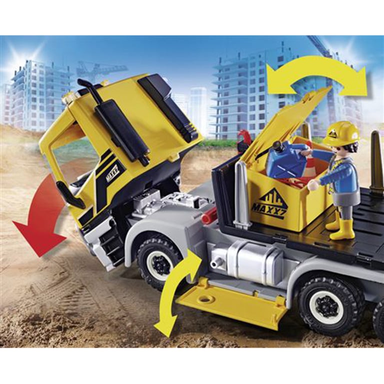 Playmobil 70445 City Action Construction Front End Loader with Movable Bucket for Children Ages 5+ - vue 6