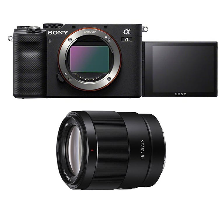 Appareil Photo Hybride Sony Alpha 7C – 24.2 MP, Compact, Objectif FE 35mm f/1.8 - vue 3
