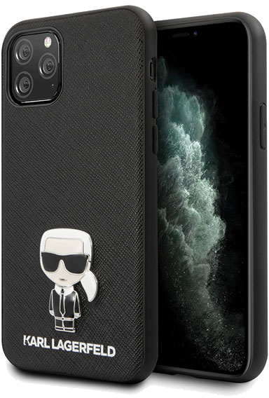 Étui Karl Lagerfeld pour iPhone 11 Pro Max noir Saffiano