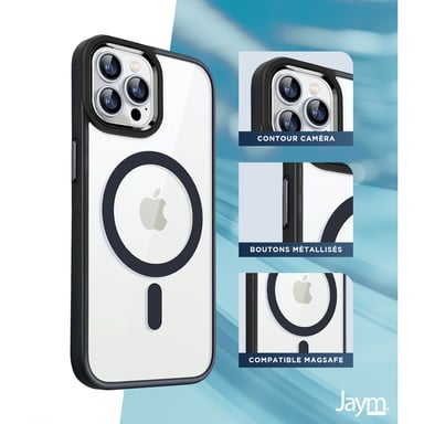 Jaym - Coque Bumper - Compatible Magsafe - Compatible avec [ iPhone 16 Pro ] - Blanc