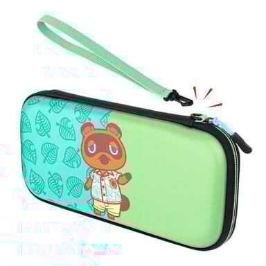Boîtier robuste Slim Deluxe Animal Crossing Tom Nook Nintendo Bleu, Vert