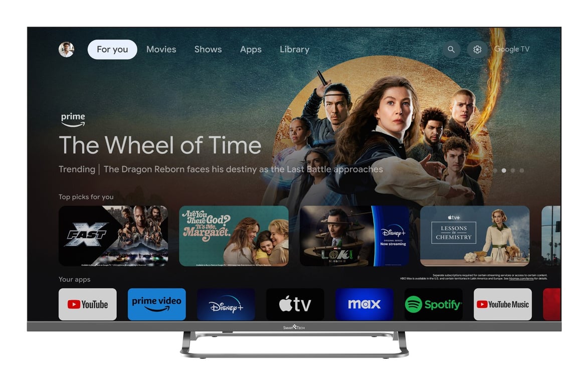 Smart Tech TV Full HD 40FG01V 40 100 cm Smart TV Google TV HDMI USB HEVC Dolby Audio HDR 10 CHROMESCAST Google Assistant - vue 2