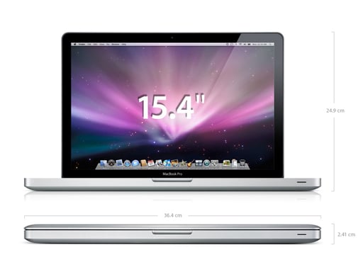 Apple MacBook Pro 39,1 cm (15.4'') Intel® Core™2 Duo 4 GB DDR3-SDRAM 320 GB NVIDIA® GeForce® 9600M GT Mac OS X 10.5 Leopard