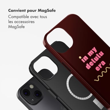 Selencia Coque arrière Vivid avec MagSafe pour Apple iPhone 13 - Delulu