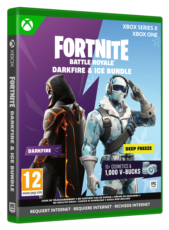 Fortnite Darkfire & Ice Bundle Code in a box Xbox - vue 3