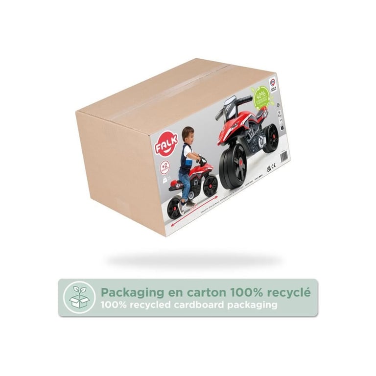 Draisienne Moto Racing Team FALK Larges roues et Guidon directionnel Fabriqué en France 40% de plastique recyclé Dès - vue 4