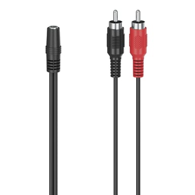 Hama 00305040 cavo audio 3,5 mm 2 x RCA nero