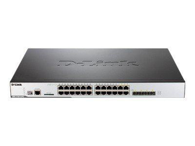 D LINK D-Link DWS-3160-24PC commutateur r&eacute;seau G&eacute;r&eacute; L2+ Connexion Ethernet, supportant l'alimentation via ce port (PoE) 1U - Neuf