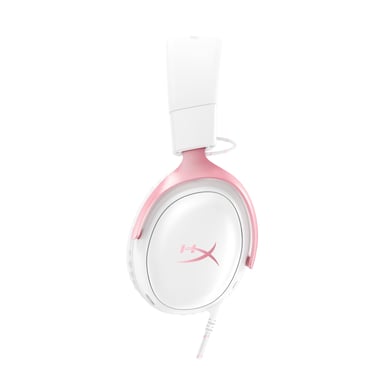 HyperX Cloud III - Auriculares gaming (blancos/rosas)
