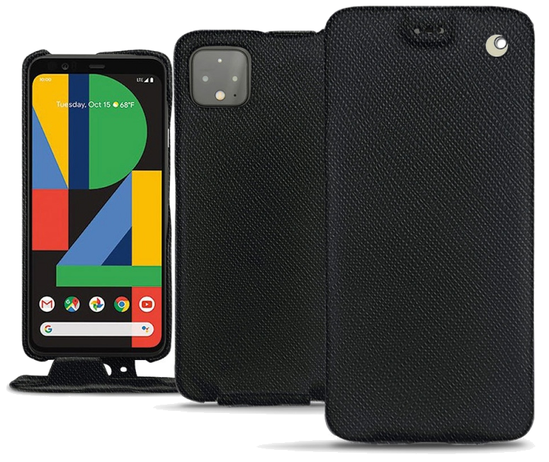 Housse cuir Google Pixel 4 XL - Rabat verticalNoir