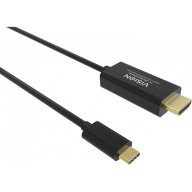 Vision TC 2MUSBCDP8K/BL cable DisplayPort 2 m USB Tipo C Negro