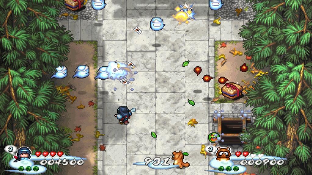 Pocky & Rocky Reshrined PS4 Jeu d'aventure A télécharger - vue 2