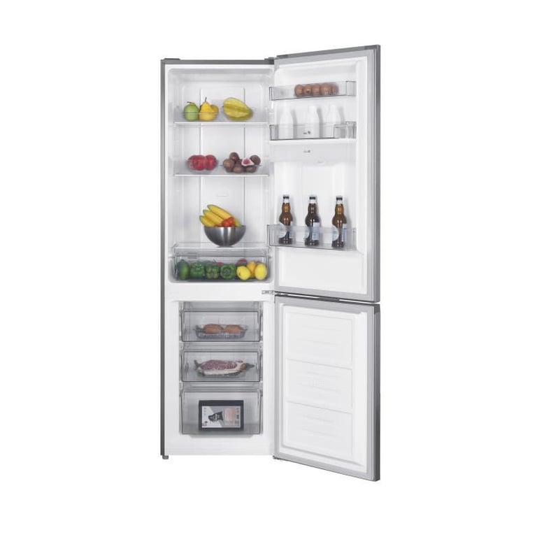 Réfrigérateur congélateur bas CONTINENTAL EDISON Total No Frost Sans givre Inox 55 cm x H 180 cm - vue 5