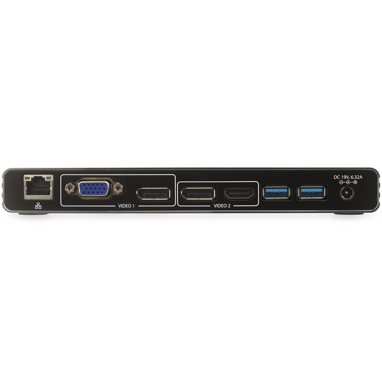 StarTech.com Dock Thunderbolt 3 pour PC portable Station d'Accueil TB3 à Double Écran Dual 4k 60Hz Displayport HDMI & VGA Power Delivery 2x USB A GbE Windows & Mac Neuf - vue 3