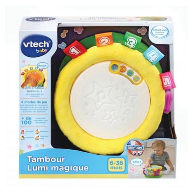 Tamburo magico in tessuto per bambini - Giocattolo educativo bilingue