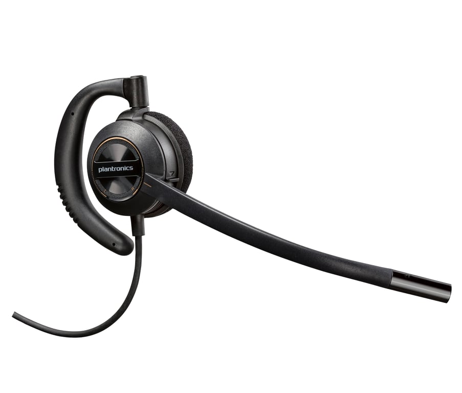 Poly EncorePro 530 EncorePro 500 series micro casque intra auriculaire filaire Quick Disconnect certifié UC Certifié pour Skype for Business
