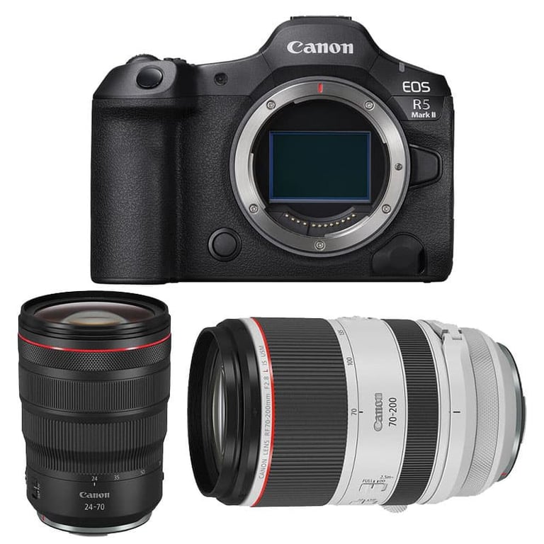 CANON EOS R5 MARK II + RF 24 70mm f2.8 IS USM + RF 70 200mm f2.8 IS USM Garanti - vue 2