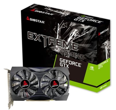 SVGA BIOSTAR NVIDIA  GTX1050-4GB ATX 4GB GDDR5 128Bit DUAL FAN DVI+HDMI+DP PCI-E 3.0