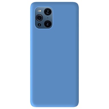 Coque silicone unie Mat Bleu compatible Oppo Find X3 Find X3 Pro