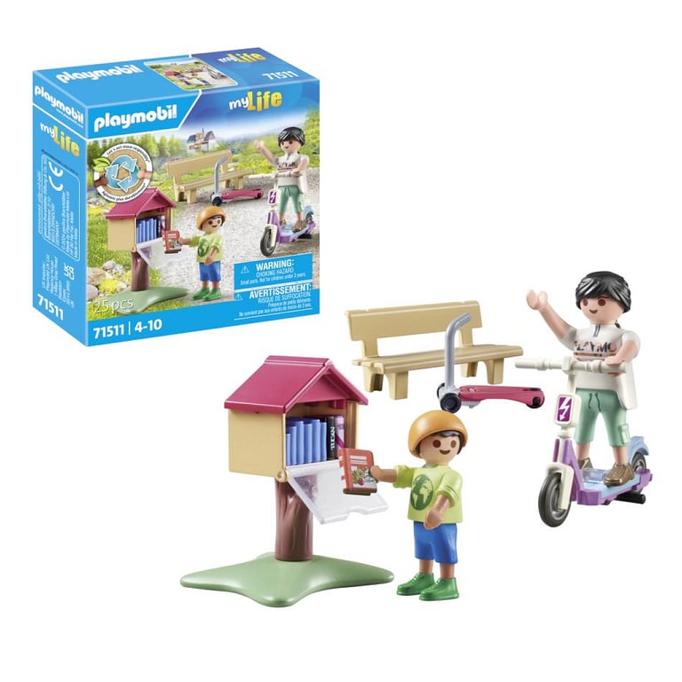 Jeux D'imitation Boîte À Livres Avec Maman Et Enfant Playmobil La Boite - vue 4