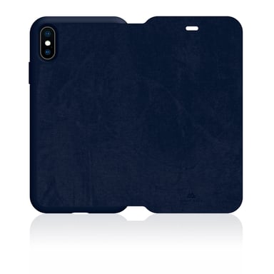 Custodia a portafoglio ''The Statement'' per Apple iPhone Xs Max, blu scuro