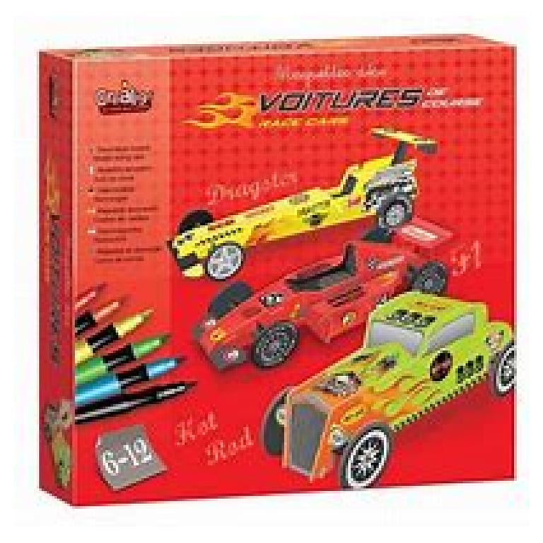 Coffret de Maquettes de Voitures de Course Personnalisables pour Enfants Neuf