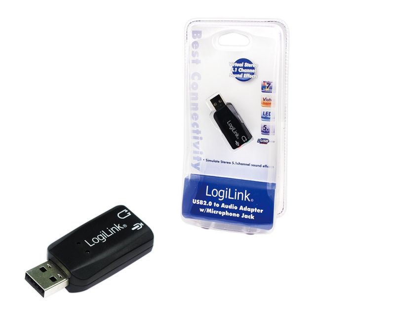 LogiLink USB Soundcard with Virtual 3D Soundeffects Carte son stéreo USB 2.0 - vue 3