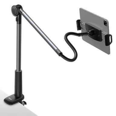 Baseus Soporte de Escritorio Giratorio con Brazo para Tablet y Smartphone de 4.7'' a 12.9'' Gris