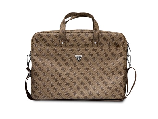 Guess Bolsa para portátil de 16'' Modelo Hot Stamp Marrón
