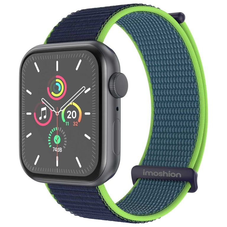 imoshion Bracelet en nylon? pour Apple Watch Series 1 á 10 / SE / Ultra 2 44454649 mm Neuf