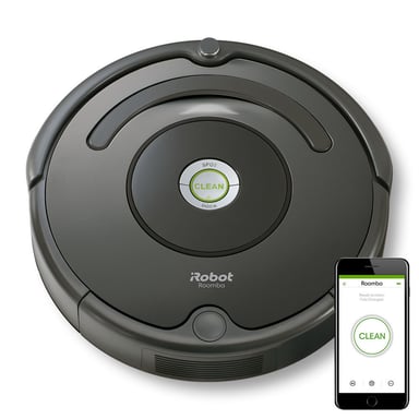iRobot Roomba 676 aspiradora robotizada 0,6 L Sin bolsa Negro