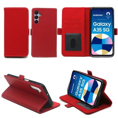Samsung Galaxy A35 5G Funda / Tapa Estuche protector rojo