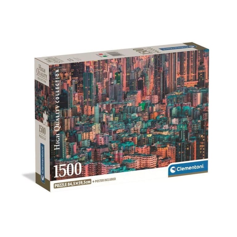 CLEMENTONI - Compact 1500 pieces - Hong-Kong, The Hive - Neuf