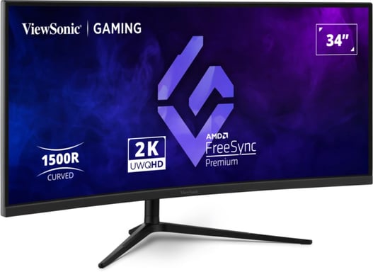 Viewsonic VX3418C-2K pantalla para PC 86,4 cm (34'') 3440 x 1440 Pixeles UltraWide Quad HD Negro