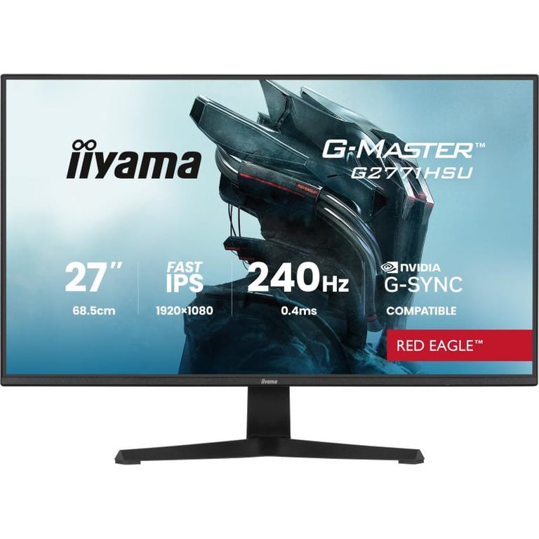 iiyama G-MASTER G2771HSU-B1 écran plat de PC 68,6 cm (27 ) 1920 x 1080 pixels Full HD Noir - Neuf
