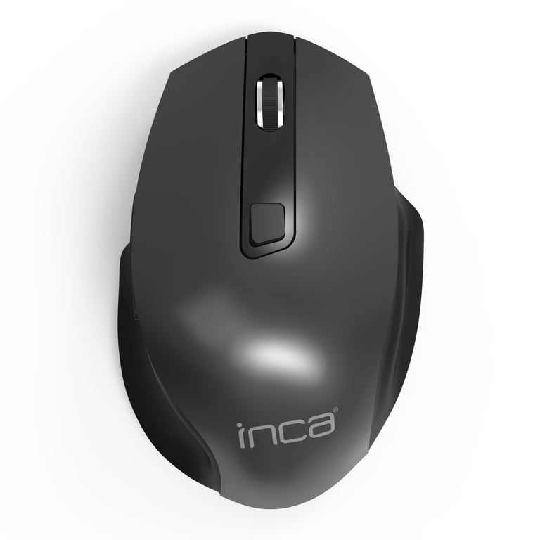 Inca IWM-515 souris Bureau Droitier Bluetooth + USB Type-A Laser 3600 DPI Noir - vue 3