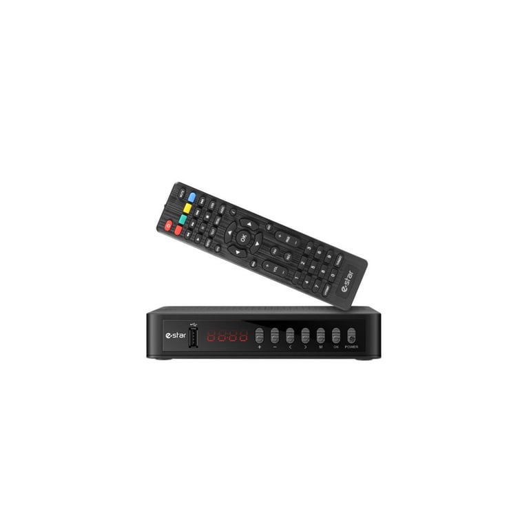 Estar T2 618 UHD TV Set-Top Boxe Terrestre Full Hd Noir