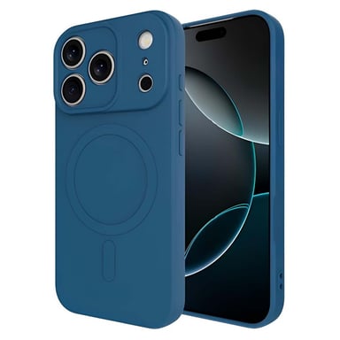 Coque pour iPhone 17 Pro MagSafe en TPU Souple Série KickCase Bleu